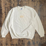 MF Doom DM Embroidered Sand on Sand Crew Neck Sweatshirt